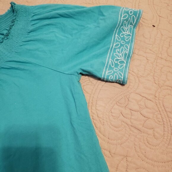 Style & Co Woman's Size Peasant Style Embroidered - Picture 6 of 8